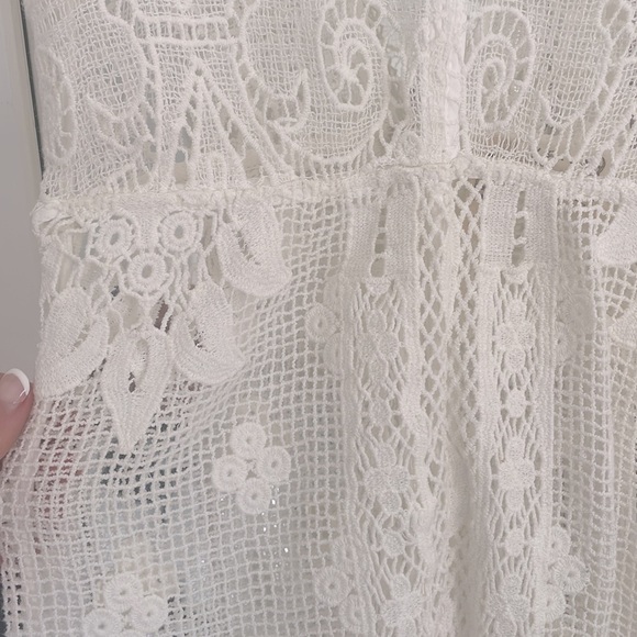 Spell Designs Woodstock white lace jumpsuit in XS